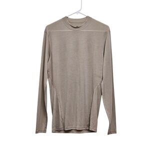 Massif Base Layer Nitro Shirt Mens M Tan Long Sleeve No Melt No Drip Tactical‎